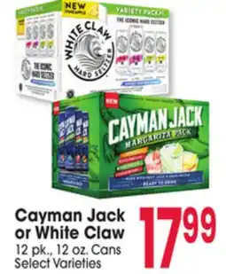 Jewel-Osco Cayman Jack or White Claw offer