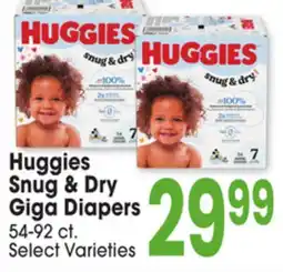 Jewel-Osco Huggies Snug & Dry Giga Diapers offer