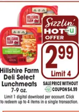 Jewel-Osco Hillshire Farm Deli Select Lunchmeats offer