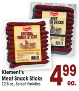 Jewel-Osco Klement's Meat Snack Sticks offer