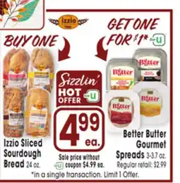 Jewel-Osco Izzio Sliced Sourdough Bread offer