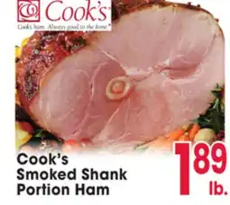 Jewel-Osco Cook's Smoked Shank Portion Ham offer