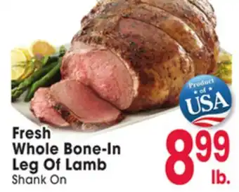 Jewel-Osco Fresh Whole Bone-In Leg Of Lamb offer