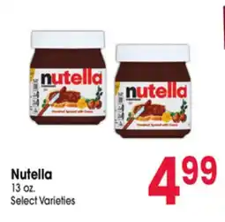 Jewel-Osco Nutella offer