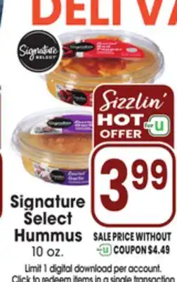Jewel-Osco Signature Select Hummus offer