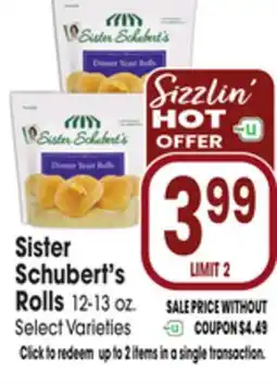 Jewel-Osco Sister Schubert's Rolls offer