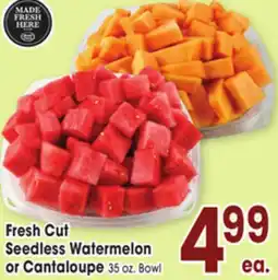 Jewel-Osco Fresh Cut Seedless Watermelon or Cantaloupe offer