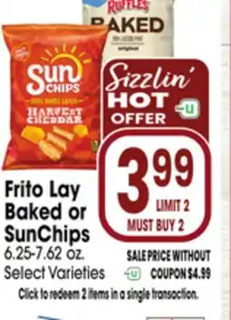 Jewel-Osco Frito Lay Baked or SunChips offer