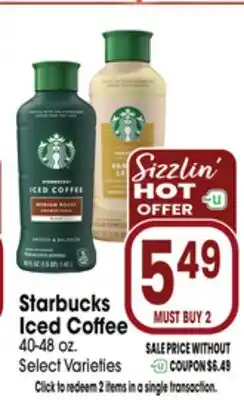 Jewel-Osco Starbucks Iced Coffee offer