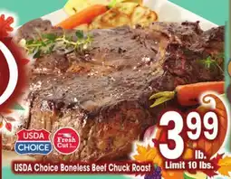 Jewel-Osco USDA Choice Boneless Beef Chuck Roast offer
