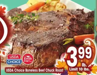Jewel-Osco USDA Choice Boneless Beef Chuck Roast offer