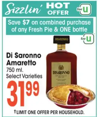 Jewel-Osco Di Saronno Amaretto offer