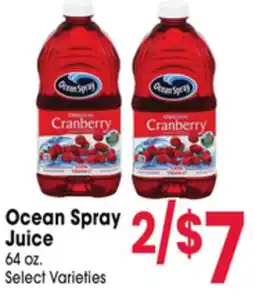 Jewel-Osco Ocean Spray Juice offer