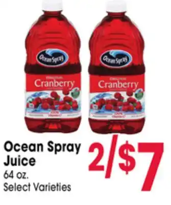 Jewel-Osco Ocean Spray Juice offer