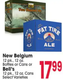 Jewel-Osco New Belgium 12 pk. 12 oz., Bottles or Cans or Bell's 12 pk., 12 oz. Cans offer