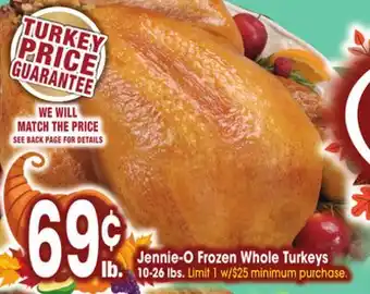 Jewel-Osco Jennie-O Frozen Whole Turkeys offer