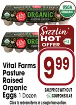 Jewel-Osco Vital Farms Pasture Raised Organic Eggs offer