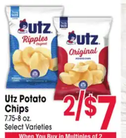 Jewel-Osco Utz Potato Chips offer