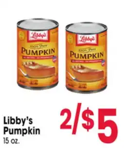Jewel-Osco Libby's Pumpkin offer