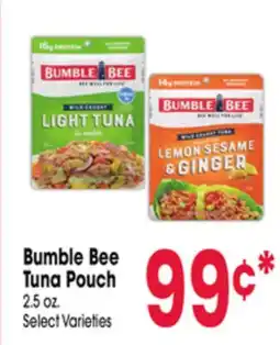 Jewel-Osco Bumble Bee Tuna Pouch offer