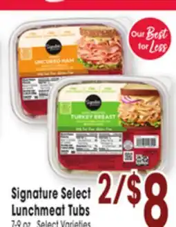 Jewel-Osco Signature Select Lunchmeat Tubs offer