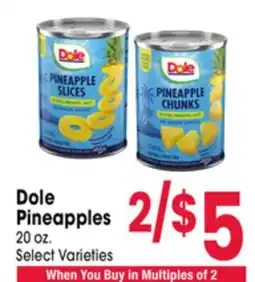 Jewel-Osco Dole Pineapples offer