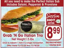 Jewel-Osco Grab N Go Italian Trio Grab offer