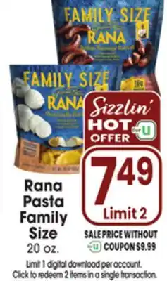 Jewel-Osco Rana Pasta Family Size offer