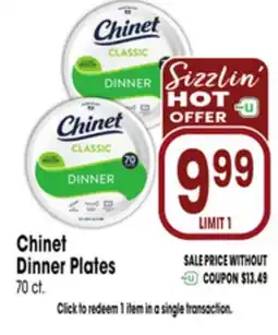 Jewel-Osco Chinet Dinner Plates offer