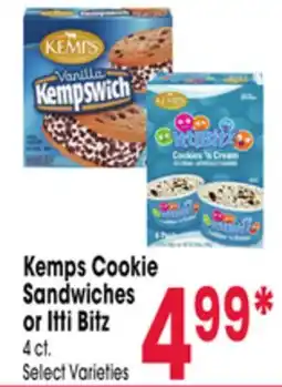 Jewel-Osco Kemps Cookie Sandwiches or Itti Bitz offer