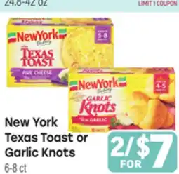 Tony’s Fresh Market New York Texas Toast or Garlic Knots offer