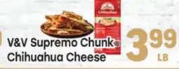 Tony’s Fresh Market V&V Supremo Chunk Chihuahua Cheese offer