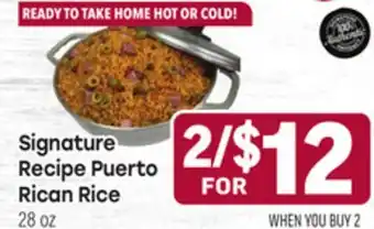 Tony’s Fresh Market Signature Recipe Puerto Rican Rice offer
