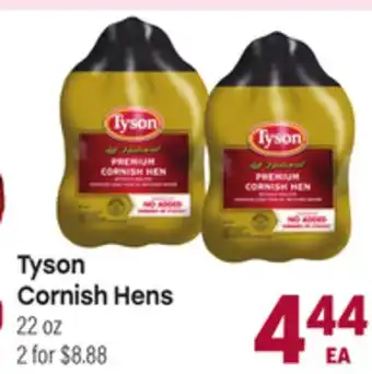 Tony’s Fresh Market Tyson Cornish Hens offer