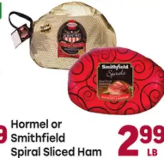 Tony’s Fresh Market Hormel or Smithfield Spiral Sliced Ham offer