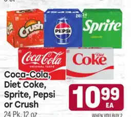 Tony’s Fresh Market Coca-Cola Diet Coke, Sprite, Pepsi or Crush offer