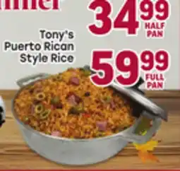 Tony’s Fresh Market Tony's Puerto Rican Style Rice HALF PAN offer