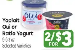 Tony’s Fresh Market Yoplait Oui or Ratio Yogurt offer