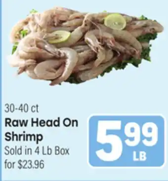 Tony’s Fresh Market Raw Head On Shrimp offer