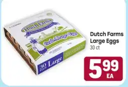 Tony’s Fresh Market Dutch Farms Large Eggs offer