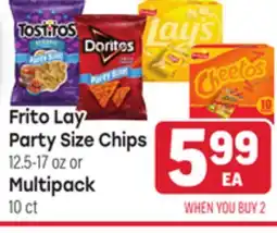 Tony’s Fresh Market Frito Lay Party Size Chips, 12.5-17oz or Multipack, 10ct offer