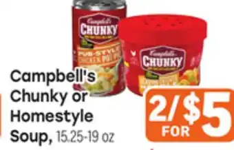 Tony’s Fresh Market Campbell's Chunky or Homestyle Soup offer