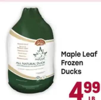 Tony’s Fresh Market Maple Leaf Frozen Ducks offer