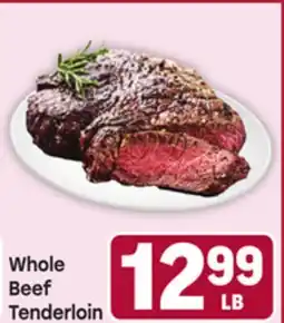 Tony’s Fresh Market Whole Beef Tenderloin offer