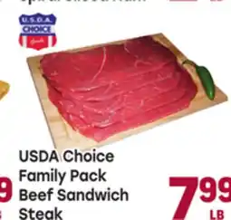 Tony’s Fresh Market USDA Choice Family Pack Beef Sandwich Steak offer