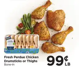 Food 4 Less Fresh Perdue Chicken Drumsticks or Thighs offer