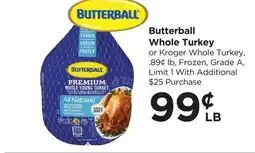 Food 4 Less Butterball Whole Turkey offer