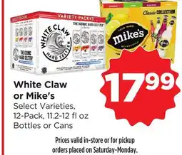 Food 4 Less White Claw or Mike's offer