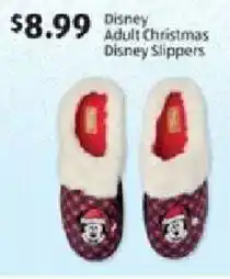 Aldi Disney Adult Christmas Disney Slippers offer