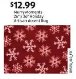 Aldi Merry Moments 26" x 36" Holiday Artisan Accent Rug offer